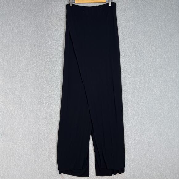 Free People Beach Black Jersey Knit Strapless Wrapped Jumpsuit Dress Size Medium - Picture 4 of 11